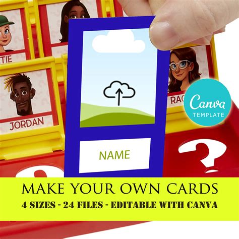 what size are guess who cards